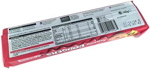 Jammie Dodgers Shortbread Sandwich Cookies Raspberry Flavor, Pack of Three