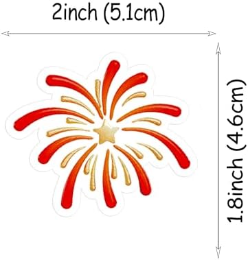 50 PCS Edible Firework Cupcake Toppers Happy Birthday Cake Toppers Wafer Paper Fireworks Birthday Party Decorations for Wedding Graduation Valentine's Day Party Cake Decorations Supplies Red