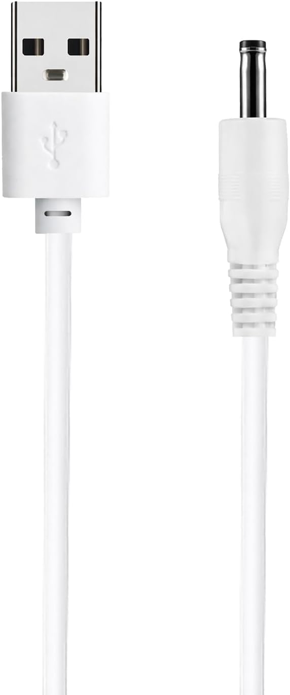 5FT USB Charger Cable Compatible with Bitvae Electric Toothbrush D2 S2 R2 R1 and C2 C5 C6 Water Flosser, Charging Cord for USB Power, White Replacement Charger Line, Travel-Friendly Design