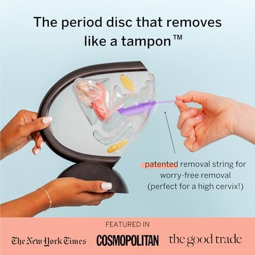 Pixie Menstrual Disc for Feminine Care - Ranked 1 for Best Tampon Alternative Period Disc - 100% Medical-Grade Silicone - Removes Like a Tampon - Wear 12 Hours - Capacity of 7 Tampons (Large)