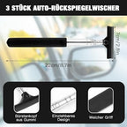 Side Mirror Squeegee,Retractable Car Rearview Mirror Wiper,Portable Car Mirror Squeegee for Rainy Foggy Weather,Universal Car Accessories