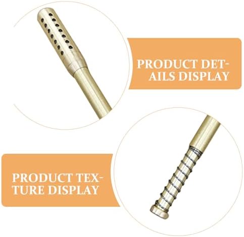 NOLITOY Brass Moxibustion Stick Portable Handheld Therapy Tool for Neck Shoulder and Facial Acupoint Massage