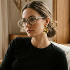 2SeeLife Oversized Hexagon TR-90 Reading Glasses for Men & Women – Medium–Wide Fit, Durable, Spring Hinges, Premium Readers, Gray Tortoise, +3.00