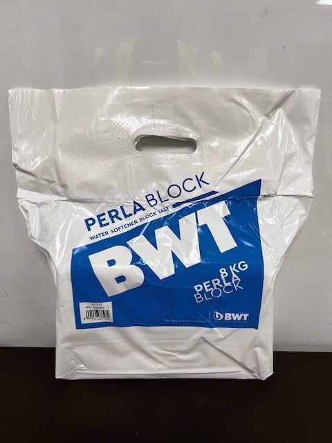 BWT SALTBLO Water Softener Block Salt, White, 8 kg, Set of 2 Pieces
