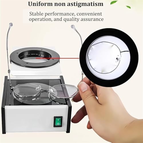 Glasses Lens Stress Tester Machine, Crystal Lens Detector, Polarized Stress Meter, Measuring Stress and Strain in Lenses