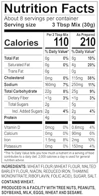 Lars Own Traditional Swedish Pancake Mix, Thin Scandinavian Crepe Style Pancakes, 8 oz