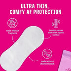 Flo - Daily Liners (96 Pack) - Organic Bamboo Panty Liners for Women - Very Light Flow - Wrapped, Ultra-Thin - Absorbent, Soft & Breathable - Fragrance Free - Vegan & Cruelty Free
