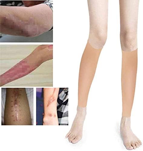 Silicone False Calf,Realistic Fake Calf Leg Silicone Sleeve Fake Sleeve Silicone Leg Enhancer for O-Shaped Leg Pad and Spiral Calf Pad Orthosis Scar Tattoo Birthmark Obscuration (1PC),Small