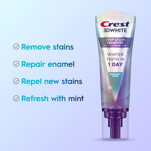 Crest 3DWhite Brilliance Deep Stain Remover Brilliant White Toothpaste - 3.1oz/2pk