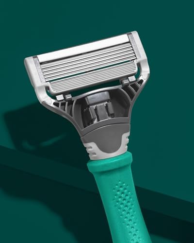Harry's Original Razor for Men - Razor Handle and Blade Cartridge- German Engineered Blades- Tropical Green