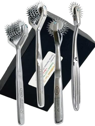 PREMIUM GERMAN SET OF 4 PCS DIAGNOSTIC NEUROLOGICAL WARTENBERG SENSORY PINWHEEL PIN WHEEL 1, 3, 5, 7 HEAD -A+ QUALITY