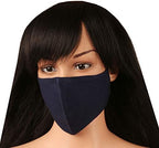 Touchstone soft cotton filter pocket double layer face mask Reusable Machine Washable for men, women. (Pack of 3). Pink Maroon Navy Blue