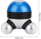 CDQL Mini Portable Hand Held Body Vibrating Massager Electric Full Body Massager with LED Light Battery Operated Vibration Massage for Hand Head Neck Back Legs Arms Pain Release (Blue)