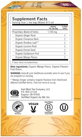 Yogi Tea, Mango Ginger, 16 ct