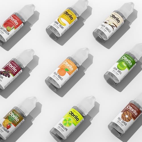 Obrilo Sour Apple Flavor Extract - Propylene Glycol (PG) Based - Water Soluble - Concentrated Food Flavoring for Baking, Candies, Desserts, Smoothies, Coffee & Tea - 15 mL/0.5 fl oz Dropper
