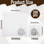 200 Pack Silver Napkins Disco Party Supplies - 25x25cm Black with Silver Foil Design, 20 Count per Pack, Disposable Cocktail Napkins for 70s 80s 90s Theme Birthday Engagement Graduation