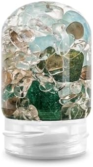 VitaJuwel Sana FOREVER YOUNG cloud white | Crystal Water Carafe with Aventurine, Aquamarine, Smoky Quartz & Clear Quartz - Cleansing/Detox, Stress-Relief & Serenity