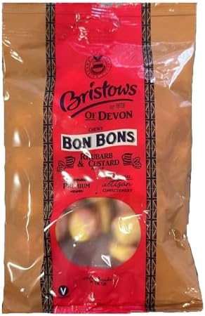 Bristows Chewy Rhubarb & Custard Bon Bons 150g (Pack of 3)