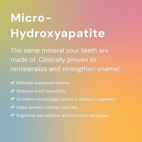 Bliss Energetics Fluoride Free Remineralizing Herbal Toothpaste - Hydroxyapatite, Coconut Oil, Castor Oil, Shilajit and Turmeric - 2oz Mint Essential Oil - Non-Abrasive