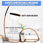4 Packs TR Reading Glasses for Women Men Blue Light Blocking Readers 1.0 1.5 2.0 2.5 3.0 4.0