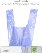 Ubbi Disposable Diaper Sacks, Lavender Scented, Easy-To-Tie Tabs, Diaper Disposal or Pet Waste Bags, 200 Count