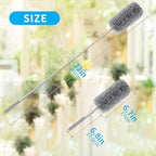 Mini Microfiber Duster for Cleaning, Hand Duster with Extension Pole, Washable Small Duster for Car Interior, Office, Furniture