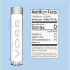 Voss Artesian Still water from Norway Naturally pure for a crisp, refreshing taste 375ml GLASS bottled water 12.7 Fl oz (Pack of 9)