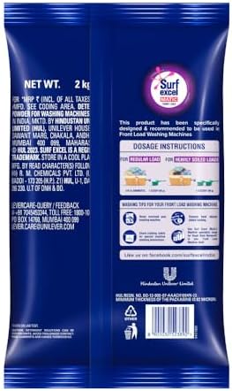 Surf Excel Matic Front Load Detergent Powder - 2 k