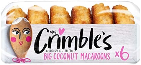 Mrs Crimbles 6 Large Coconut Macaroons (Pack Of 6, Total 36 Slices)