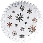 PME Christmas Foil-lined Cupcake Cases - Silver Snow (Pack of 60)