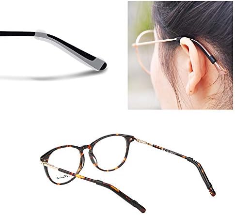 Eyewear Retainer Eyeglass Temple Tip for Kids and Adults Silicone Anti Slip Holder for Glasses Piece Ear Hook - 12 Pairs