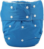 Adult Cloth Diaper Cover Nappy Reusable Washable Adjustable for Disability Incontinence Person (Blue)