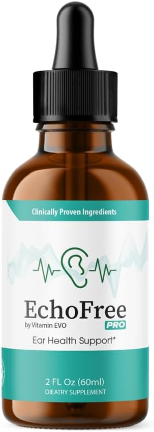 Echo Free Tinnitus Drops, Official EchoFree Natural Support Liquid, EchoFree Pro Ear Health Support Supplement, Echofree for Ringing Ears Premium Advanced Formula Reviews, 1 Month Supply 30 Servings