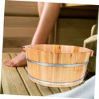 Sturdy Wood Foot Bath Bucket Foot Soak Tub Washing Bucket Home Outdoor Use