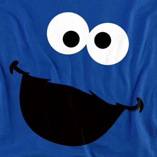 Popfunk Classic Sesame Street Cookie Monster Womens Premium Cotton Short Sleeve Graphic T-Shirt