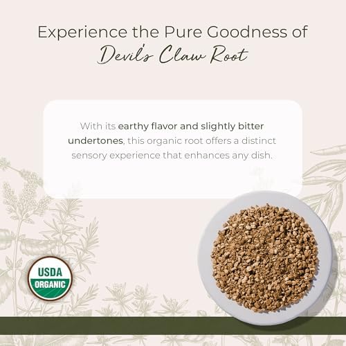 Starwest Botanicals Devil's Claw Root - Dried Herb for Tea & Natural Herbal Blends, Pure Devil's Claw Root, Cut & Sifted, Wildcrafted, Certified Kosher - Bulk 1 lb Bag