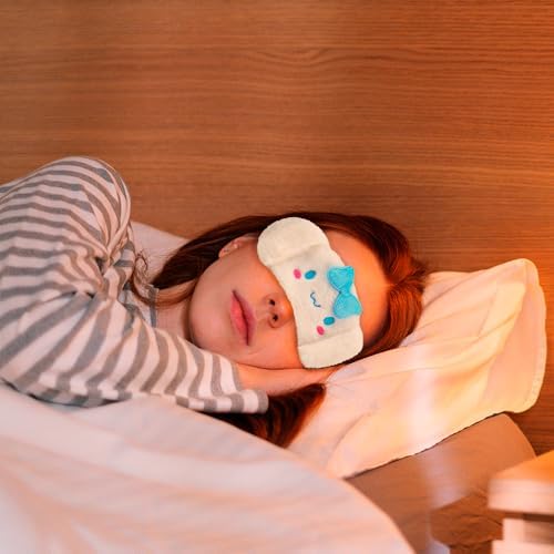 Kawaii Anime Plush Sleep Eye Mask, Cute Cartoon Animal Blackout Sleeping Eye Cover for Girls Women Kids (Dog)