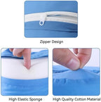 2 PCS Foot Elevation Pillows, Blue Hand Ankle Foam Cushion Leg Hand Lifting Pillow Stabilizer with Ankle Heel Elevator Wedges Foot Support Pillow