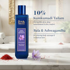 Blue Nectar Kumkumadi Body Oil for Glowing Skin | Moisturizing Oil for Dry Skin with Relaxing Aroma | Plant Based Body Oil for Women & Men (12 Herbs, 3.4 fl oz)
