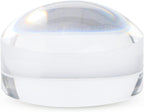 Magnifier Dome, 8X Optical Magnifier Dome Portable Paper Reading Acrylic Magnifier Dome Hands Design Paperweight Dome for Reading Books Map Newspapers, 2.0 X 1.3in