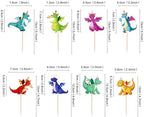 Ercadio 24 Pack Dragon Cupcake Toppers Lovely Dragon Cake Picks Lovely Dragon Cupcake Topper Dragon Cupcake Toppers Picks for Dragon Themed Party Kids Birthday Party Decor Supplies