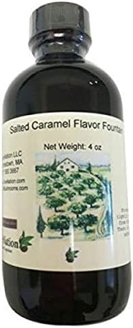 OliveNation Salted Caramel Flavor Fountain - 8 ounces - Adds gourmet taste to ice cream, frozen yogurt, smoothies, protein shakes - baking-extracts-and-flavorings