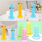 SOLUSTRE Multi-tier Lollipop Stand with Adjustable Blue Pp Base, Reusable Decorative Candy Holder for Party Favors and Event Displays, 10-layer 2pcs