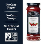 St. Dalfour Strawberry Fruit Spread - 10oz - 100% from Fruit, No Artificial Ingredients, Non-GMO, No Cane Sugars, All Natural, Made in France