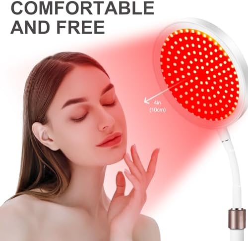 Red Light Lamp with Base, Red Light & Near Infrared Red Light Lamp with Timer, Red Lamp for Home/Office Use