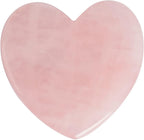 8 Piece Handmade Natural Rose Quartz Scraping Board Scraping Massage Tool Scraping Board GuaSha Facial Tool Set Facial Skin Care,Heart Shape 02
