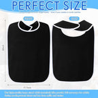 Adult Bibs Washable Clothing Protector for Men Women Adjustable Eating Cloth for Elderly Seniors and Disabled