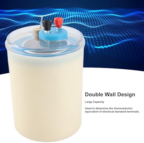 Electric Calorimeter for Heat Measurement, PVC Double Wall Physics Laboratory Teaching Equipment for Middle School Science Students