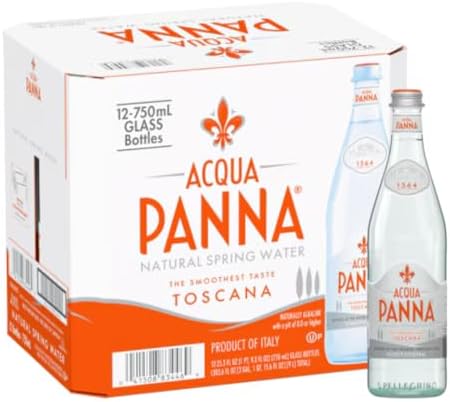 Acqua Panna Natural Spring Water, 750ml Glass 12 bottles