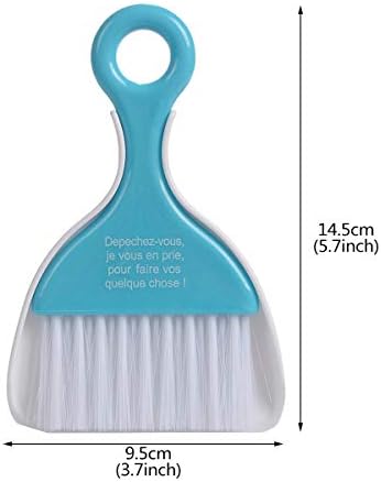 2 Pcs Mini Dustpan Set Brush for Table Whisk Brooms Small Dustpan Broom Set Mini Dust Pans with Brush Tiny Cleaning Table Sweep